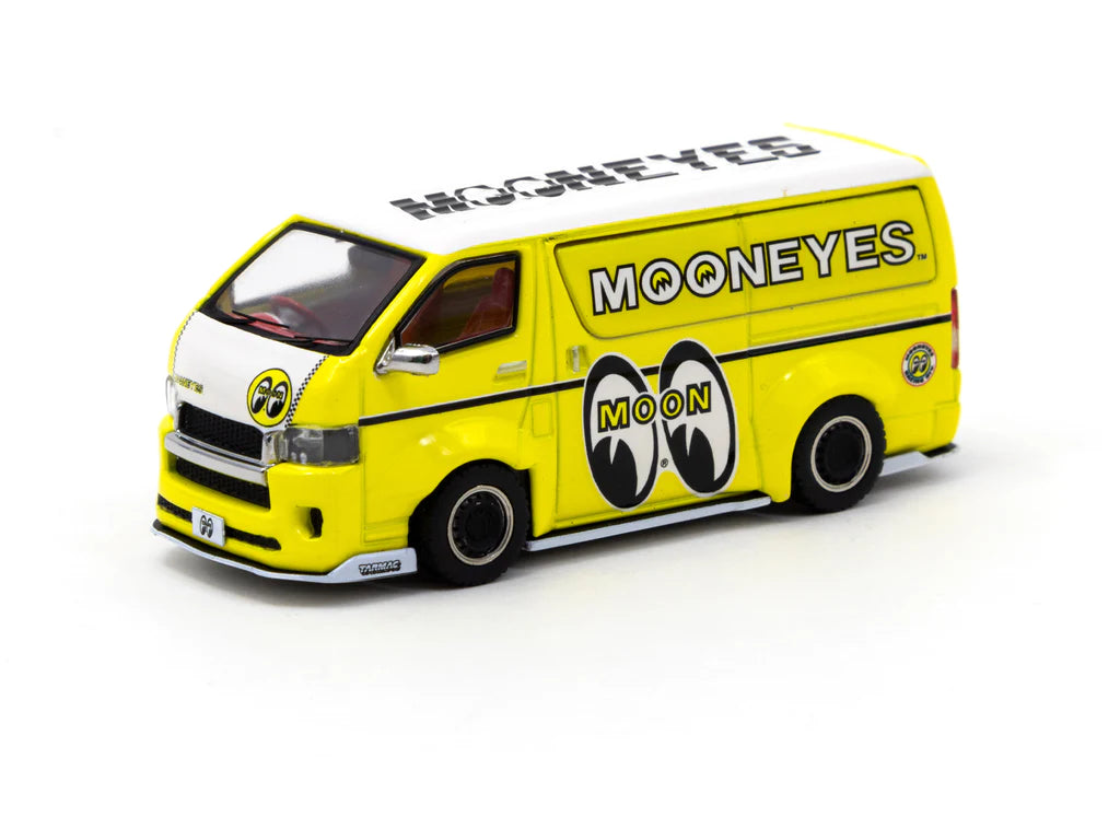 Tarmac Works Mooneyes Toyota Hiace Widebody Yellow 1:64