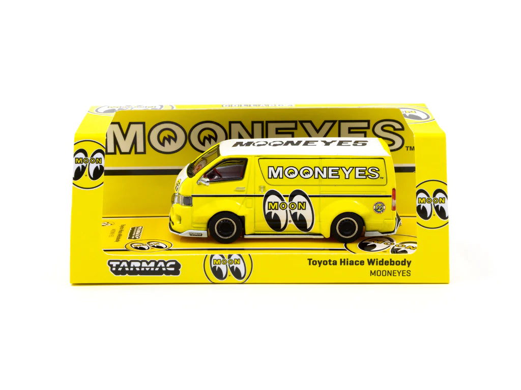 Tarmac Works Mooneyes Toyota Hiace Widebody Yellow 1:64