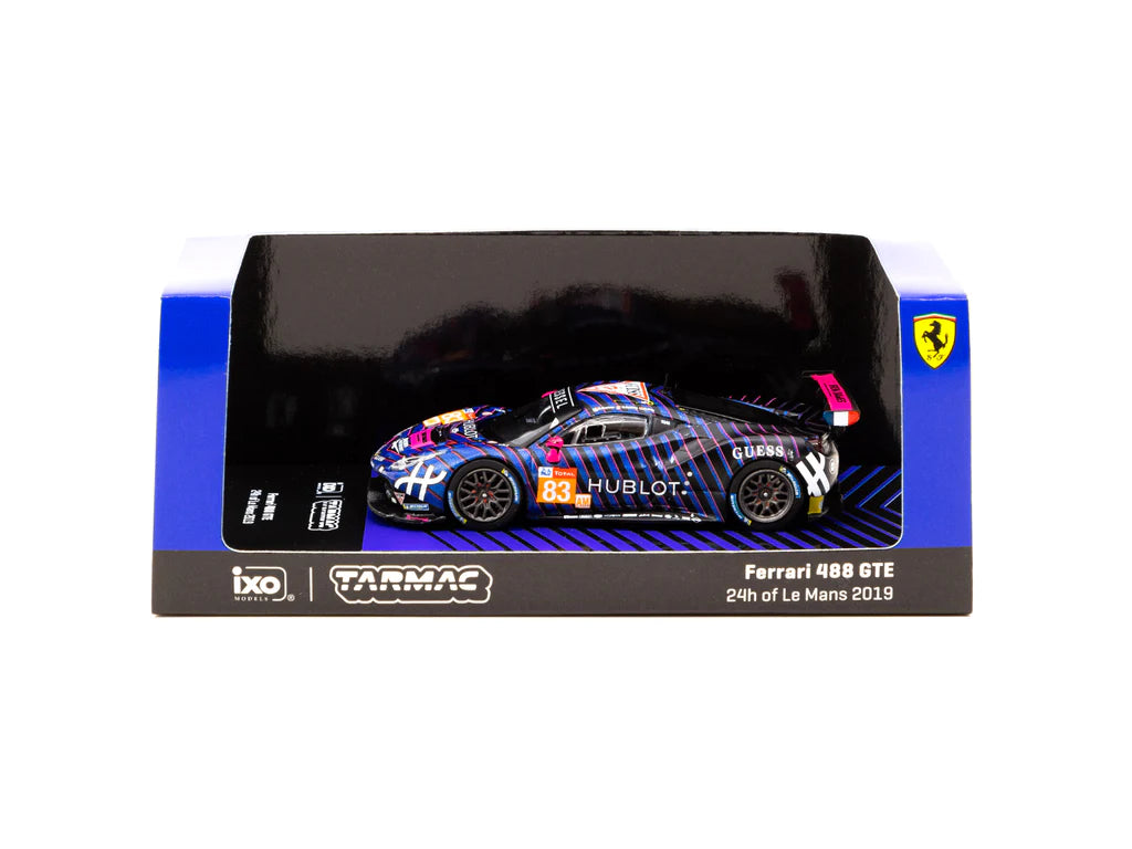 Tarmac Ixo Ferrari 488 GTE 24h of Le Mans 2019 Hublot Blue 1:64