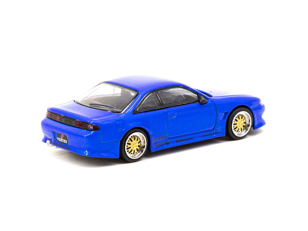 Tarmac Tarmac Works Vertex Nissan Silvia S14 Blue 1:64