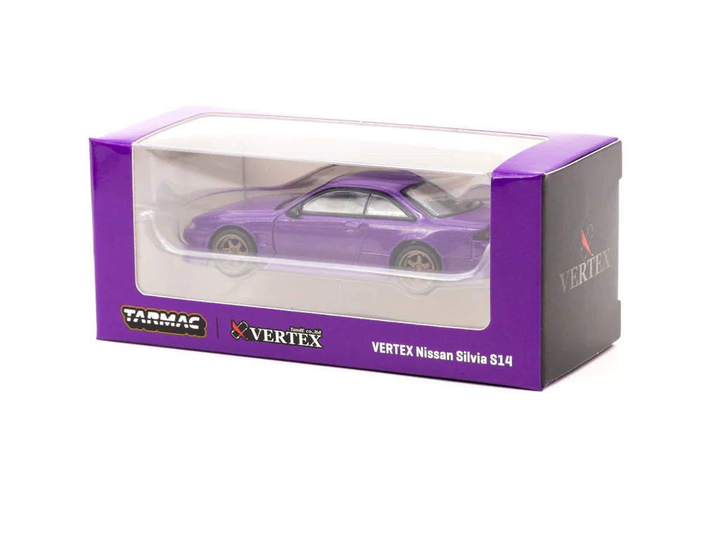 Tarmac Works Vertex Nissan Silvia S14 Purple 1:64