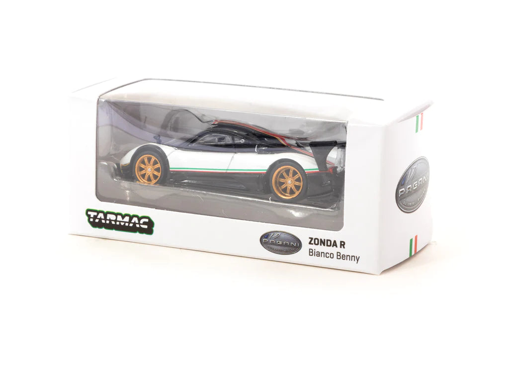 Tarmac Works Pagani Zonda R Bianco Benny White 1:64