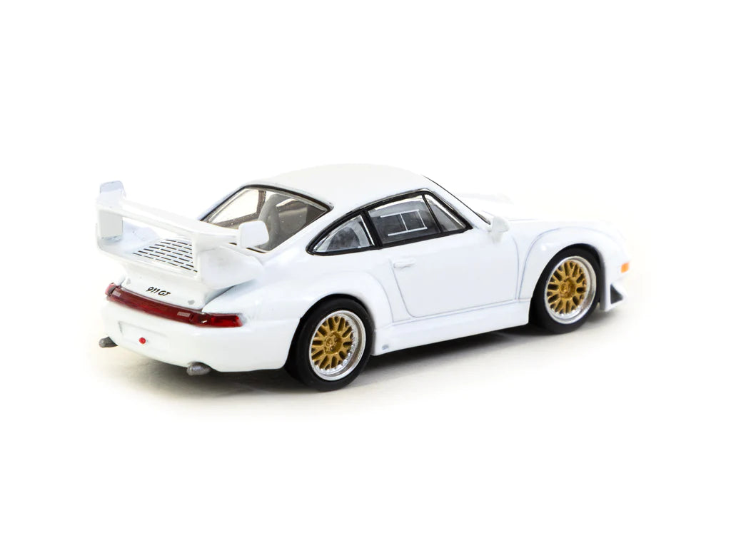 Schuco Tarmac Works Collab64 Porsche 911 GT2 White 1:64