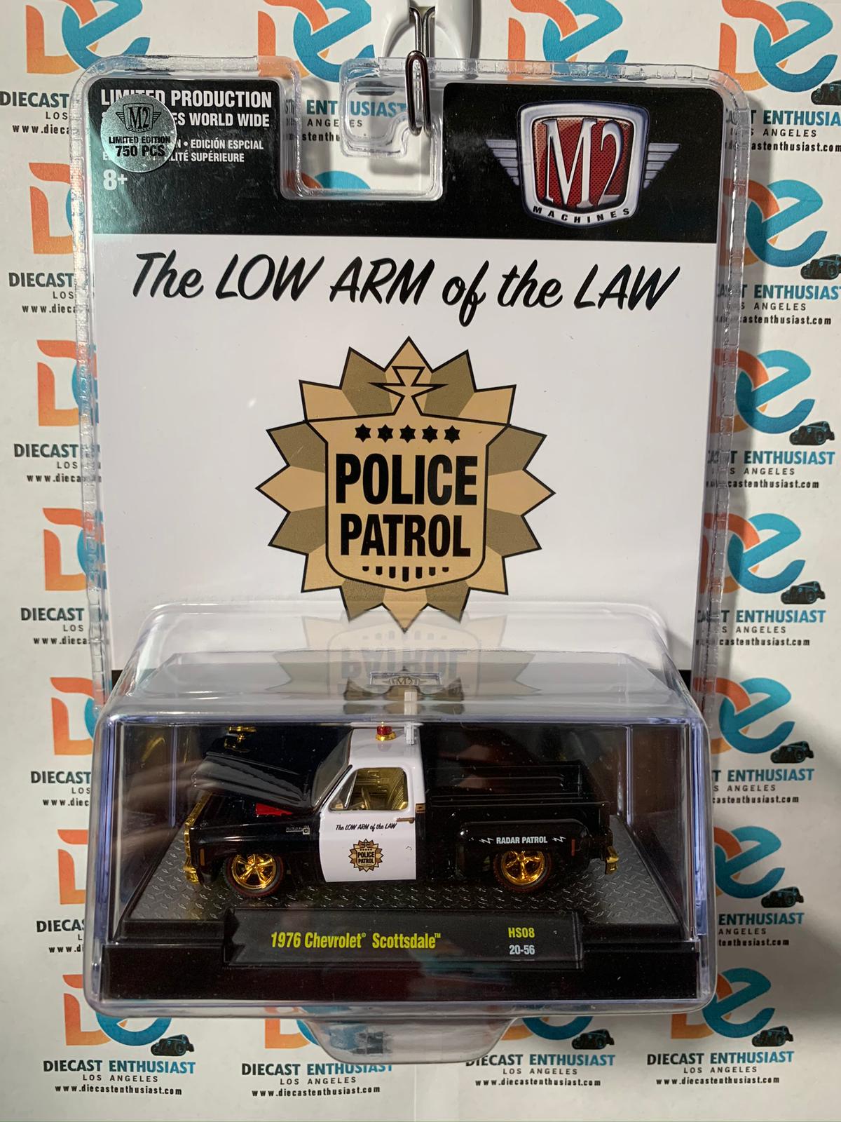 CHASE M2 Machines Police Patrol 1976 Chevrolet Scottsdale 1/64