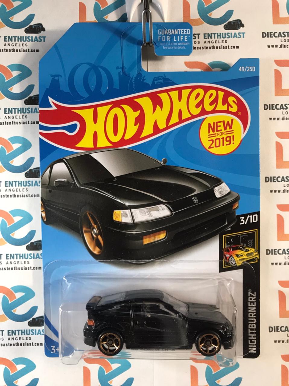 Hot Wheels 88 Honda CRX Black 1:64