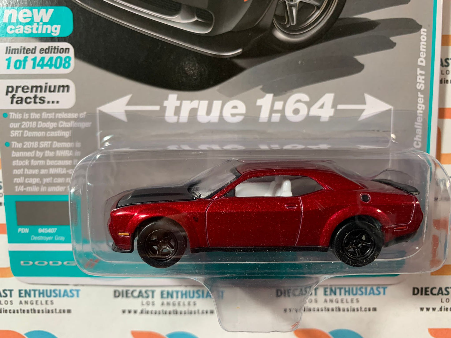 CHASE Auto World 2018 Dodge Challenger SRT Demon 1:64