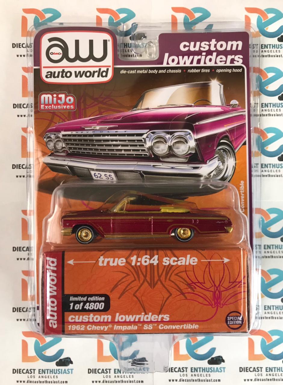 CHASE ULTRA RED Auto World Mijo Exclusive Custom Lowriders Series Complete Set of 14Pcs 1:64