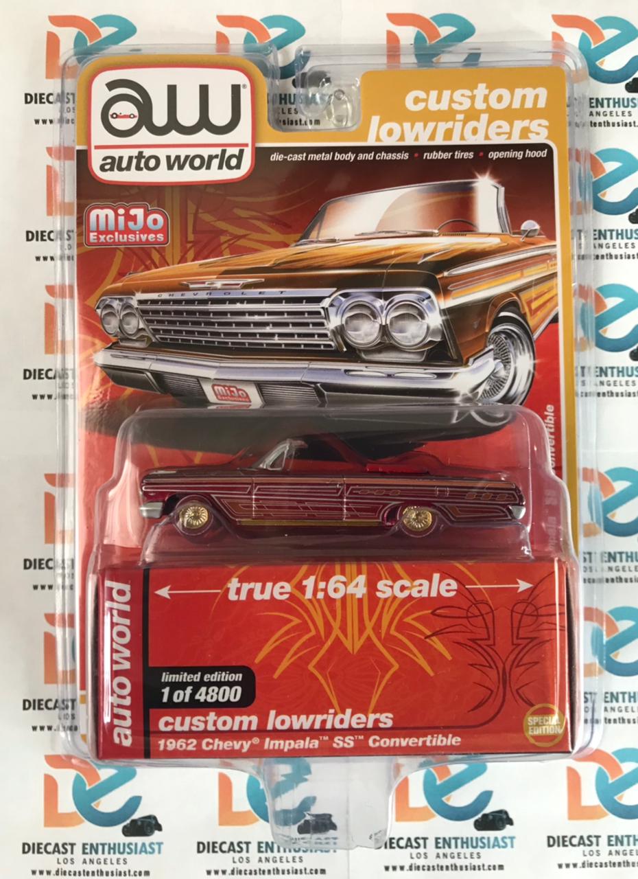 CHASE ULTRA RED Auto World Mijo Exclusive Custom Lowriders Series Complete Set of 14Pcs 1:64