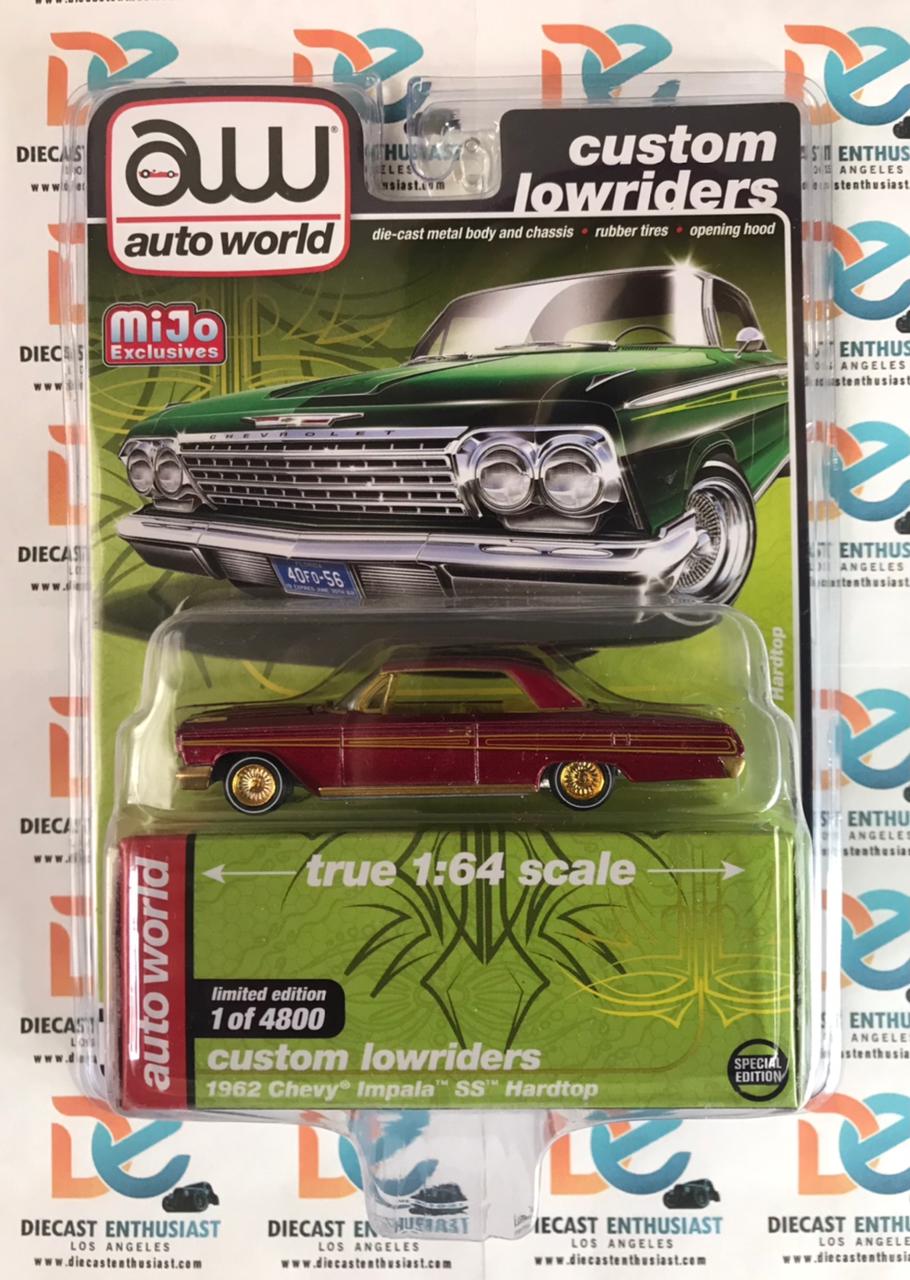 CHASE ULTRA RED Auto World Mijo Exclusive Custom Lowriders Series Complete Set of 14Pcs 1:64