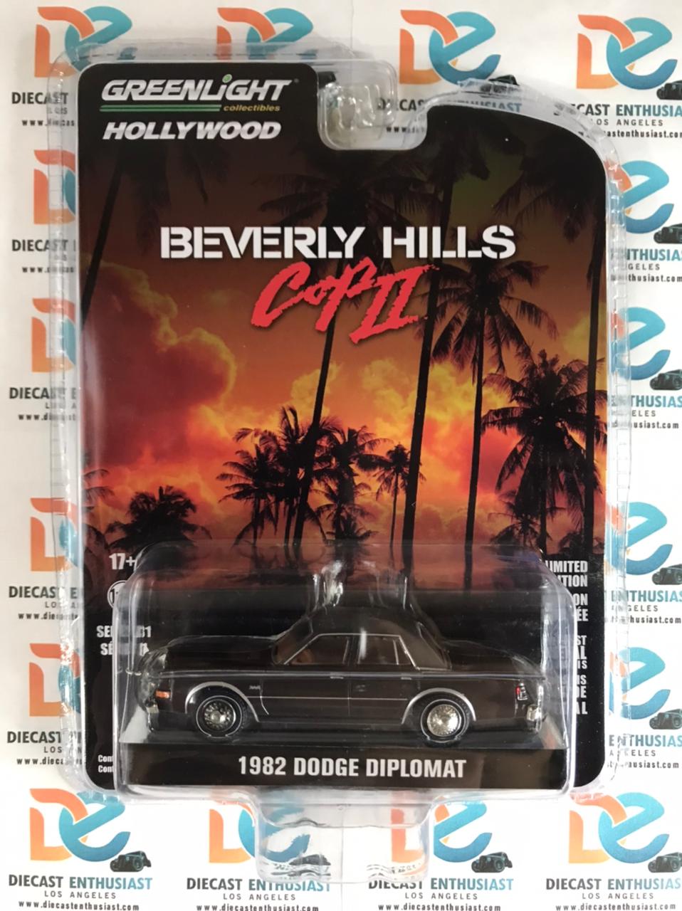 Greenlight Beverly Hills Cop II 1982 Dodge Diplomat Black 1:64