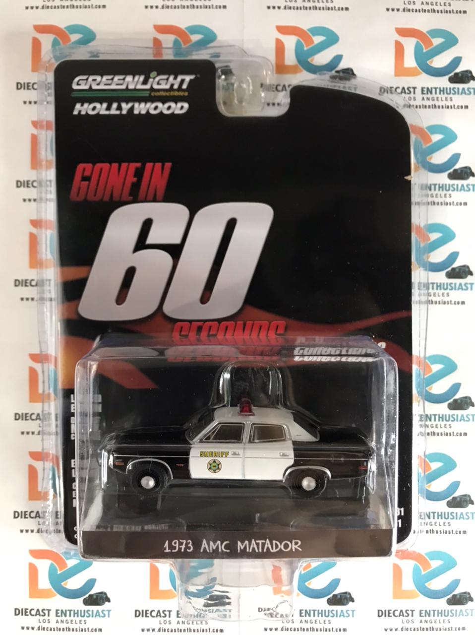 Greenlight Gone In 60 Seconds 1973 AMC Matador LA Sheriff 1:64