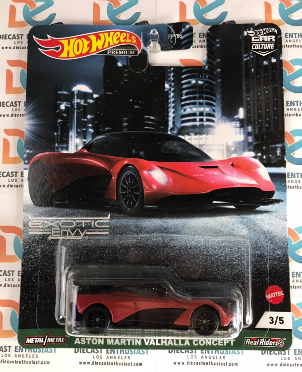 Hot Wheels Exotic Envy Aston Martin Valhalla Concept Red 1:64