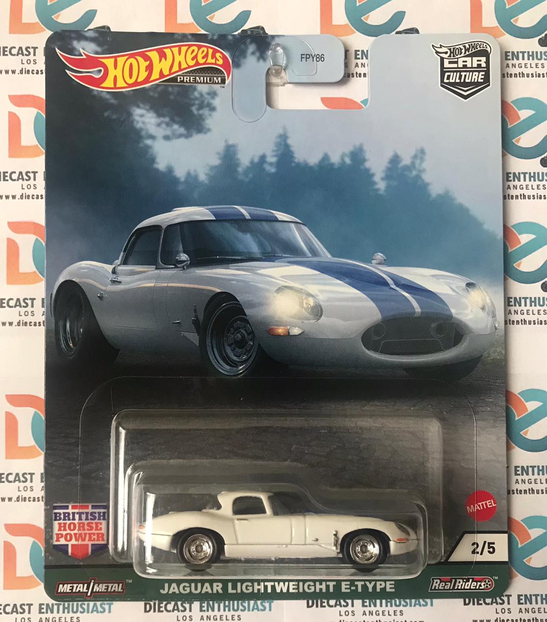 Hot Wheels British Horse Power Jaguar Lightweight E Type 1:64