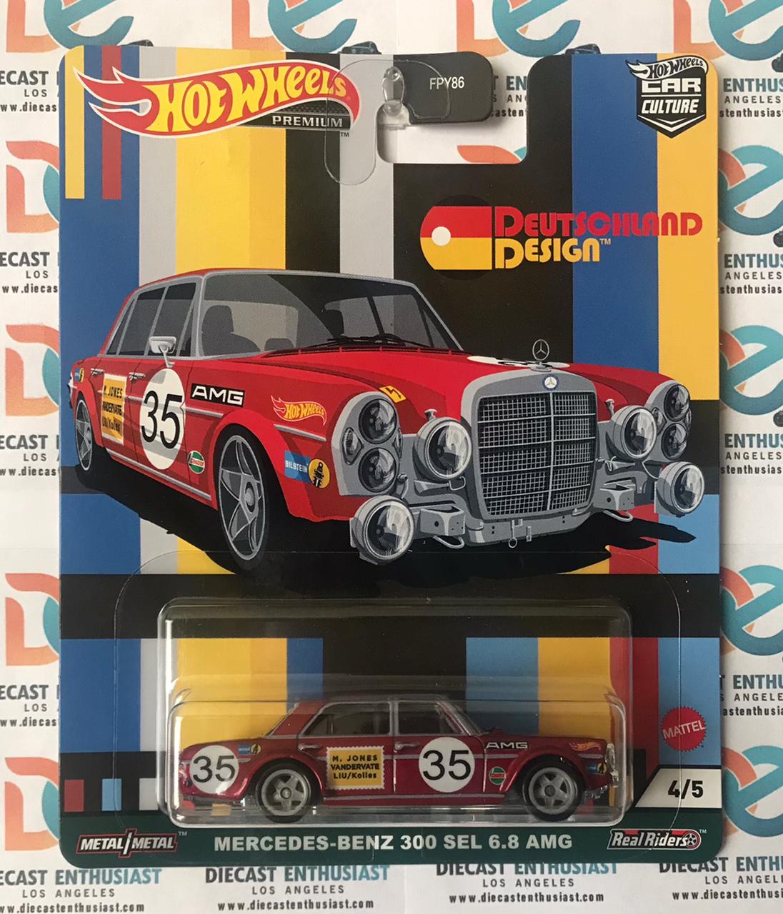 Hot Wheels Deutschland Design Mercedes Benz 300 SEL 1:64