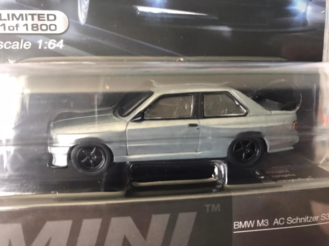 CHASE Mini GT Mijo Exclusives 119 BMW M3 AC Schnitzer S3 Sport Black 1:64