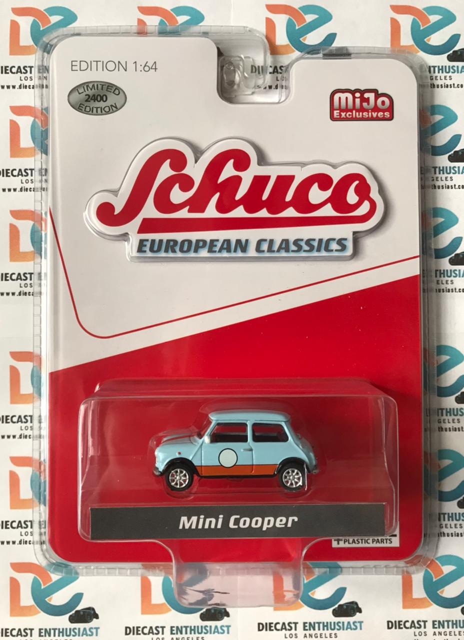 Schuco Mijo Exclusives Mini Cooper Gulf Color 1:64