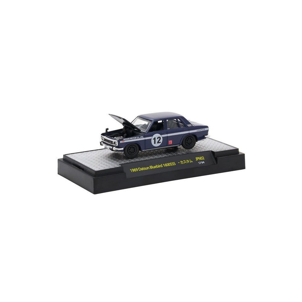 M2 Machines 1969 Datsun Bluebird 1600SS Navy 1:64