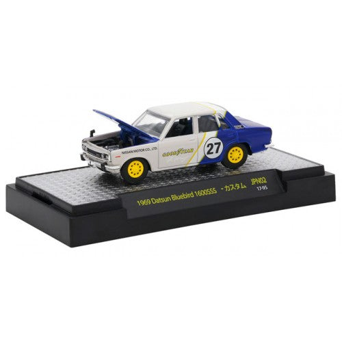 M2 Machines 1969 Datsun Bluebird 1600SS Goodyear 1:64