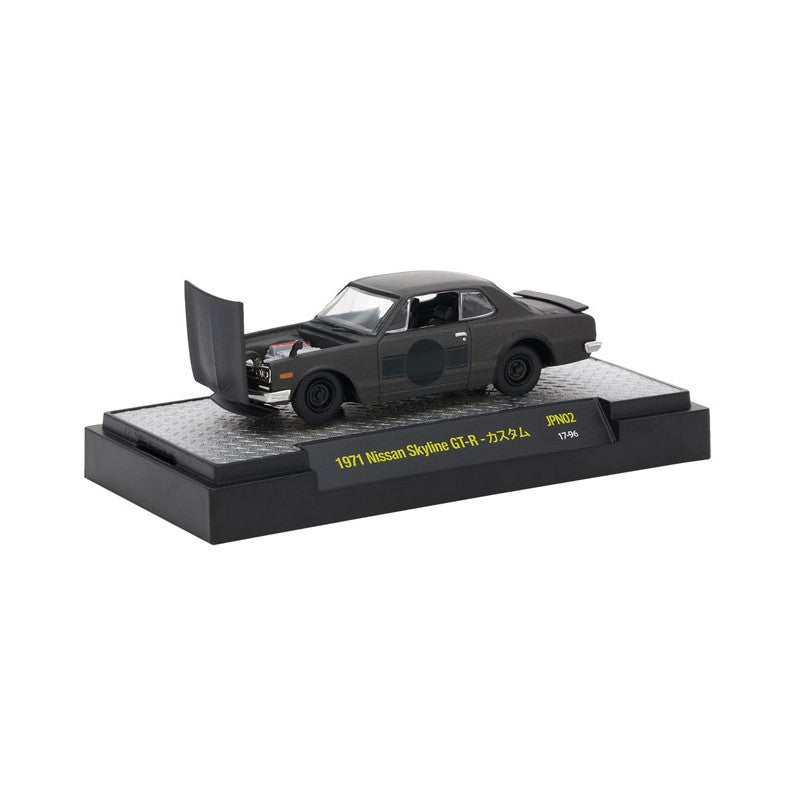 M2 Machines 1971 Nissan Skyline GTR Black 1:64