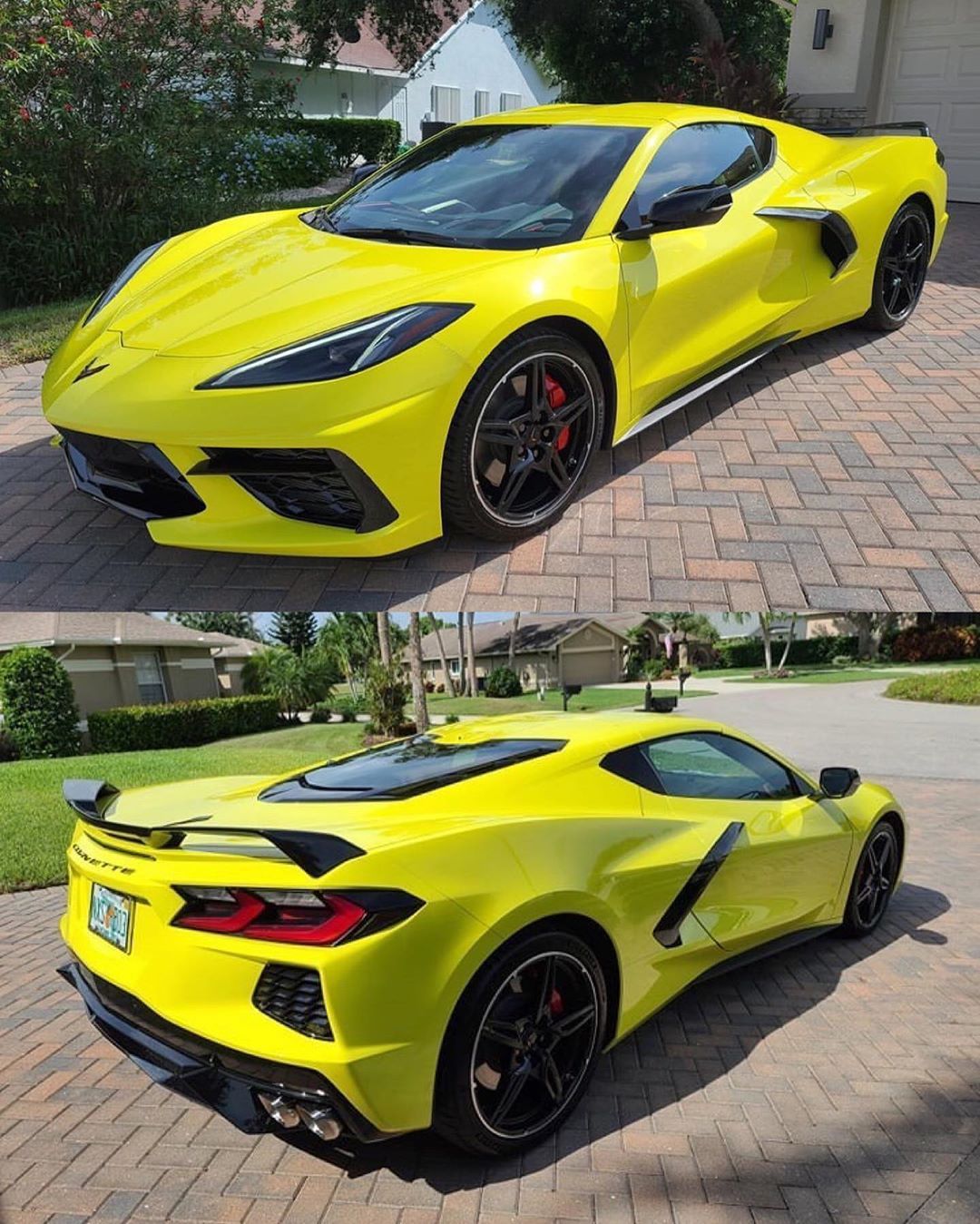 Mini GT Mijo Exclusives 195 2020 Chevrolet Corvette C8 Stingray Yellow 1:64