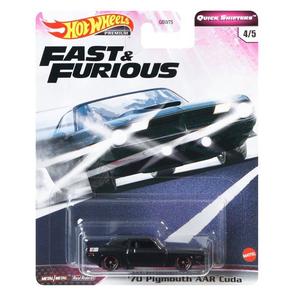 Hot Wheels Fast & Furious Quick Shifters 70 Plymouth Aar Cuda 1:64