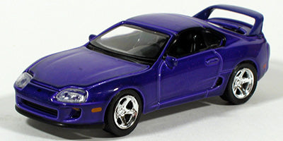 Auto World House of Cars Exclusives Import Face-Off 1994 Toyota Supra Custom Purple 1:64