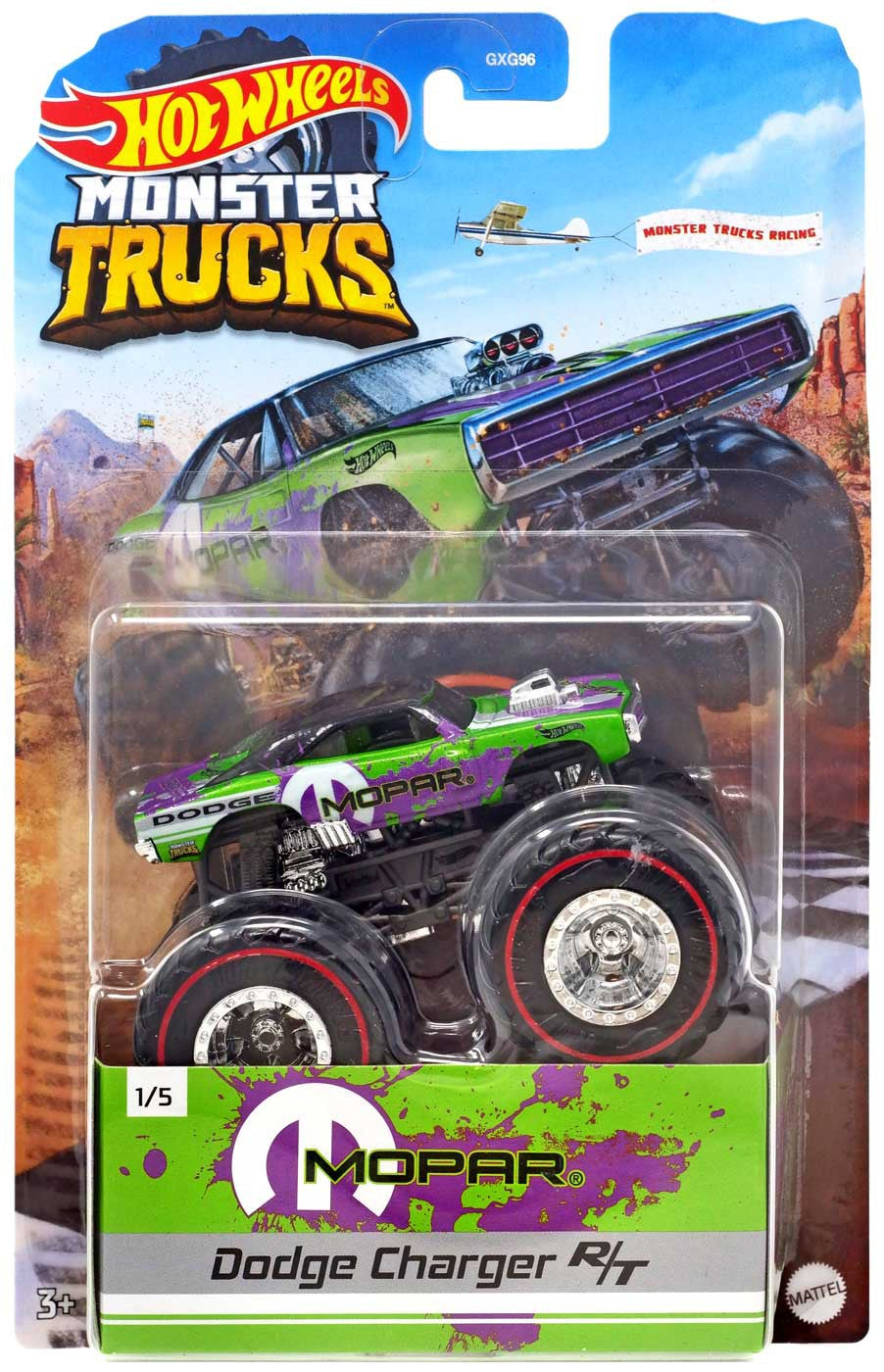 Hot Wheels Monster Trucks 70 Dodge Charger R/T Mopar