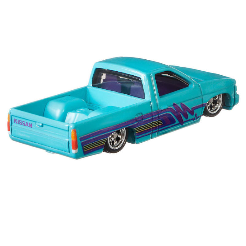 Hot Wheels Cruise Boulevard 93 Custom Nissan Hardbody D12 Blue with Sterling Protector Case 1:64