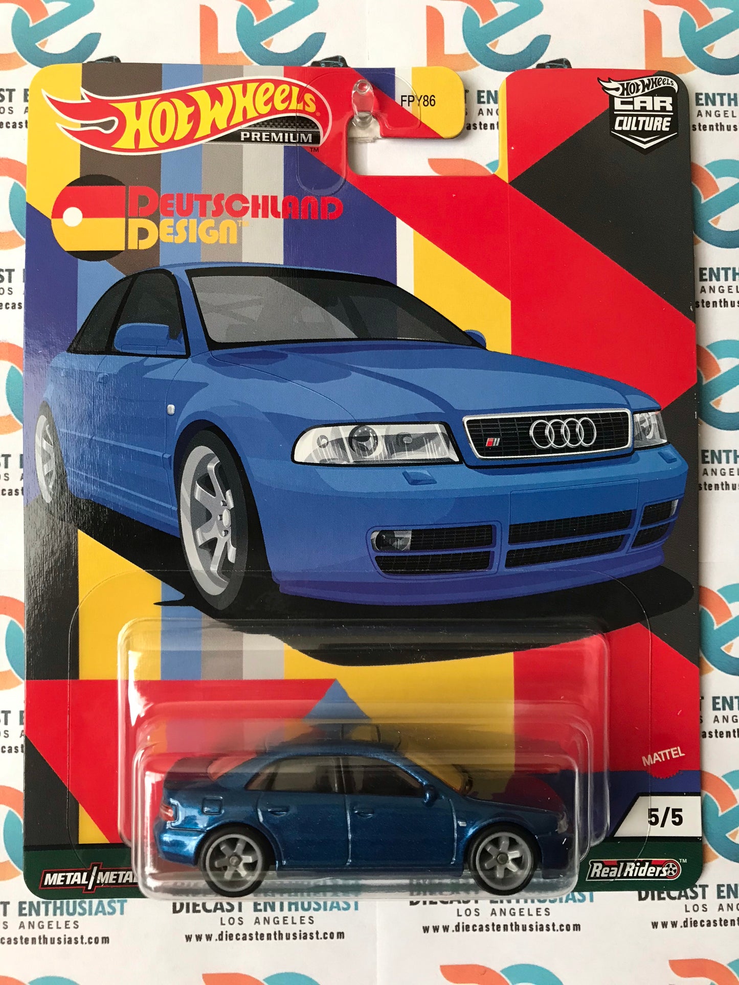 Hot Wheels Deutschland Design Audi S4 Quatro Blue 1:64