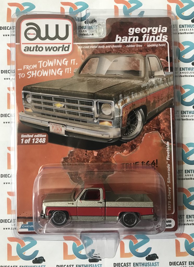 Auto World Georgia Barn Finds Exclusives 1979 Chevy Silverado Fleetside Clean Version 1:64