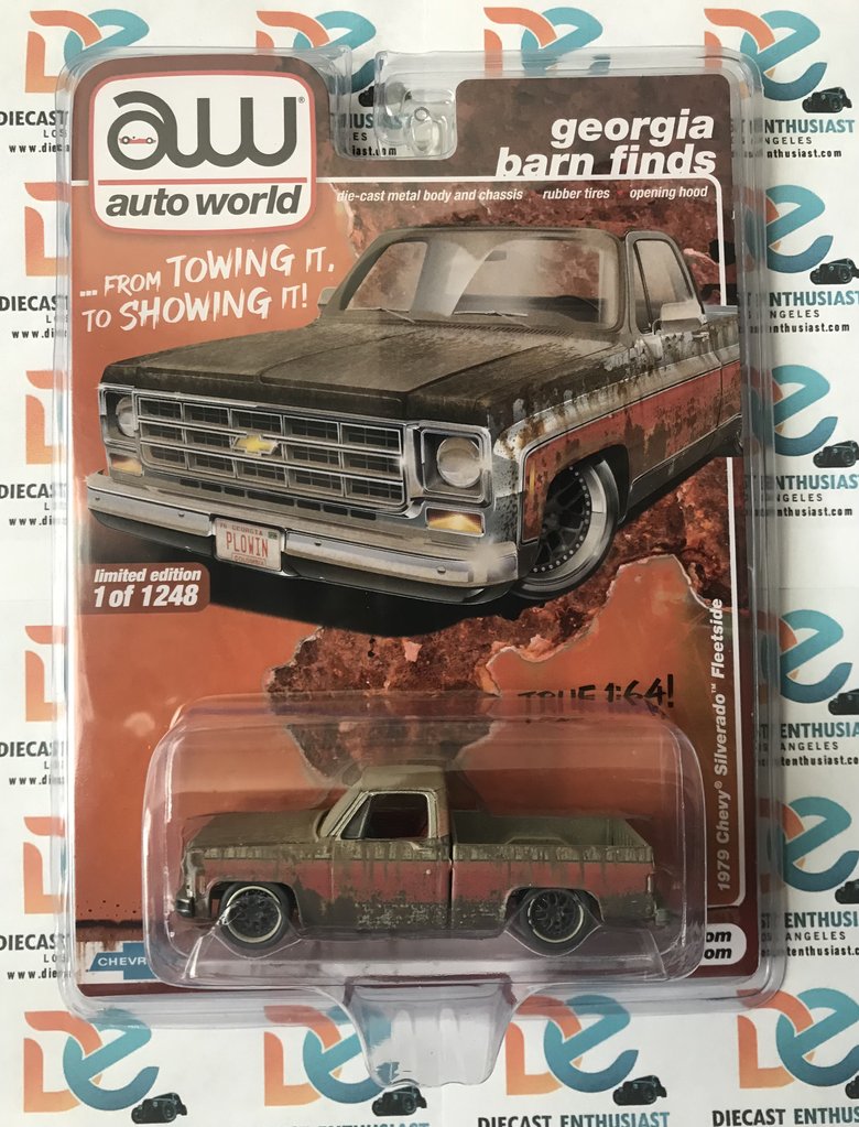 Auto World Georgia Barn Finds Exclusives 1979 Chevy Silverado Fleetside Rusty Version 1:64
