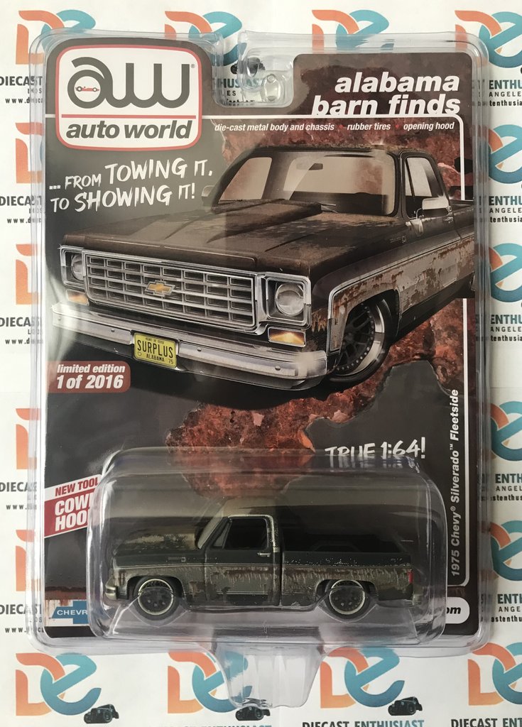 Auto World Alabama Barn Finds Exclusives 1975 Chevy Silverado Fleetside Rusty Version 1:64