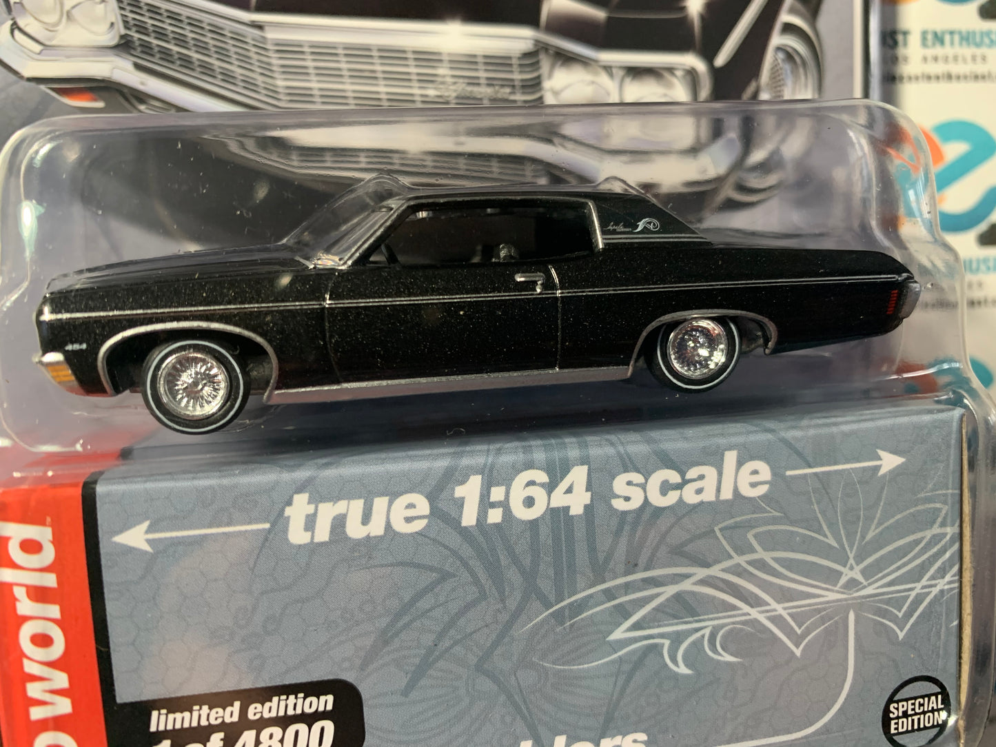 Auto World Mijo Exclusive Custom Lowriders 1970 Chevy Impala Sport Coupe Black 1:64