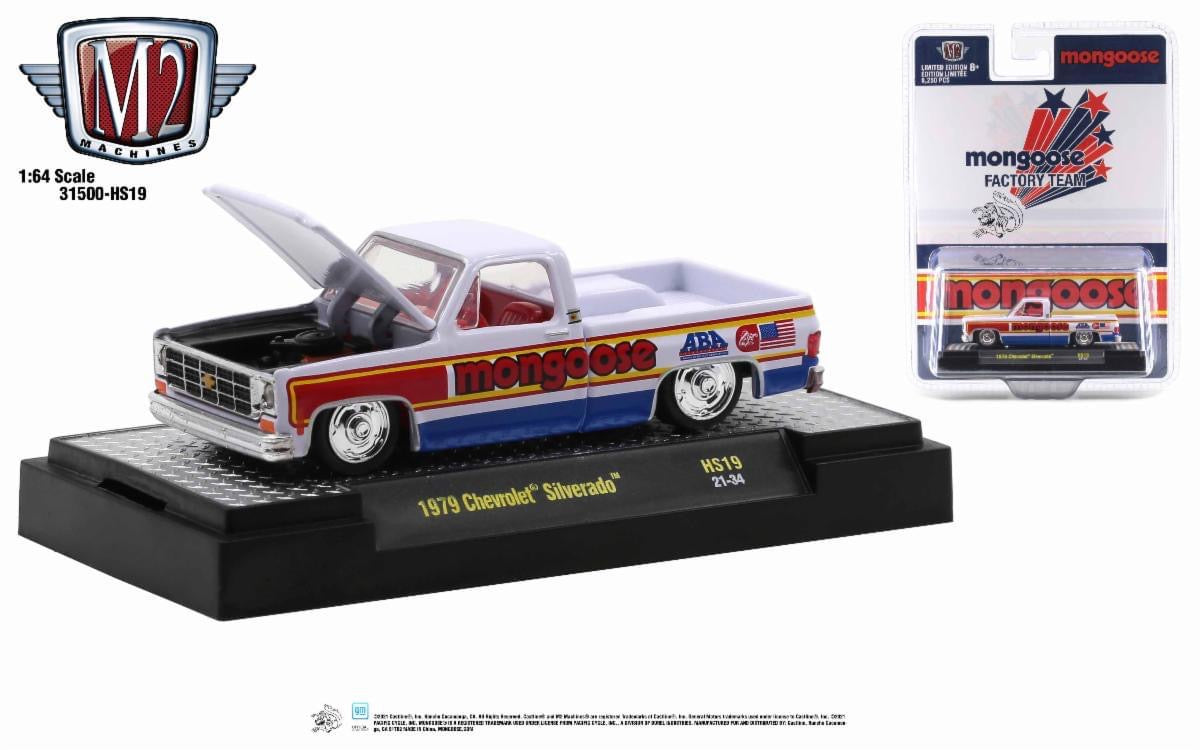 M2 Machines Mongoose Factory Team 1979 Chevrolet Truck 1:64