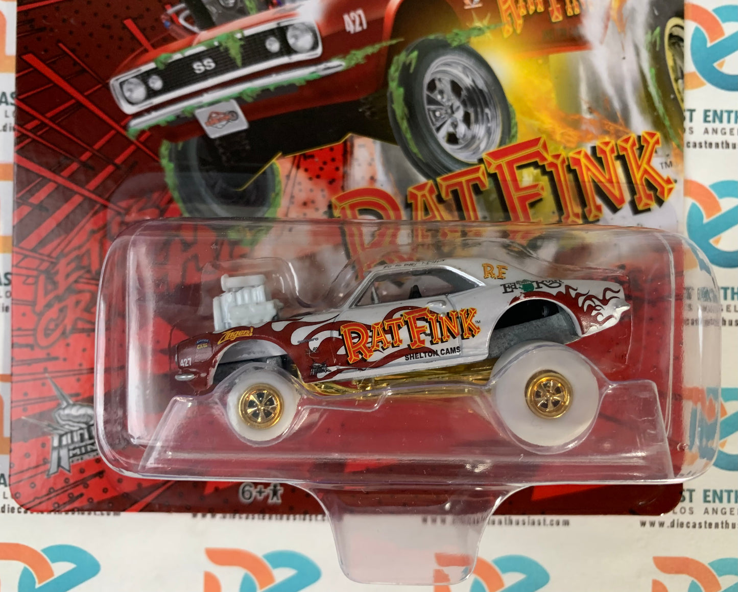 Diner Car Exclusives Johnny Lightning Exclusives Zingers! 1967 Chevrolet Camaro Red Rat Fink 1:64
