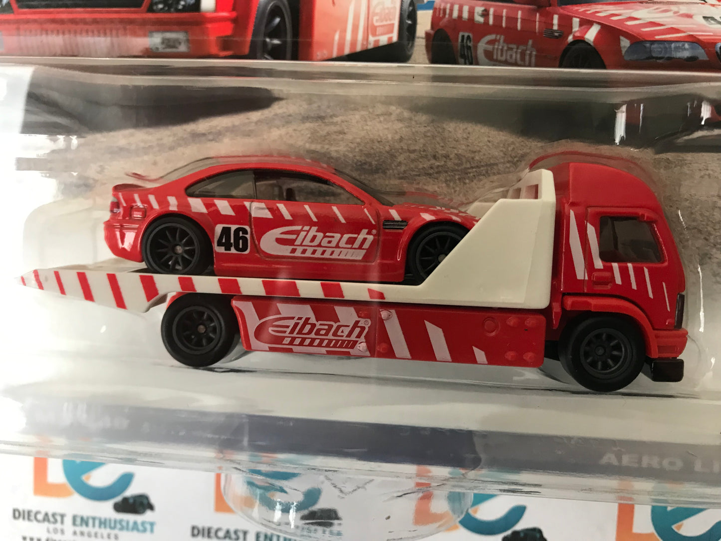 Hot Wheels Team Transport Eibach BMW M3 E46 & Aero Lift 1:64