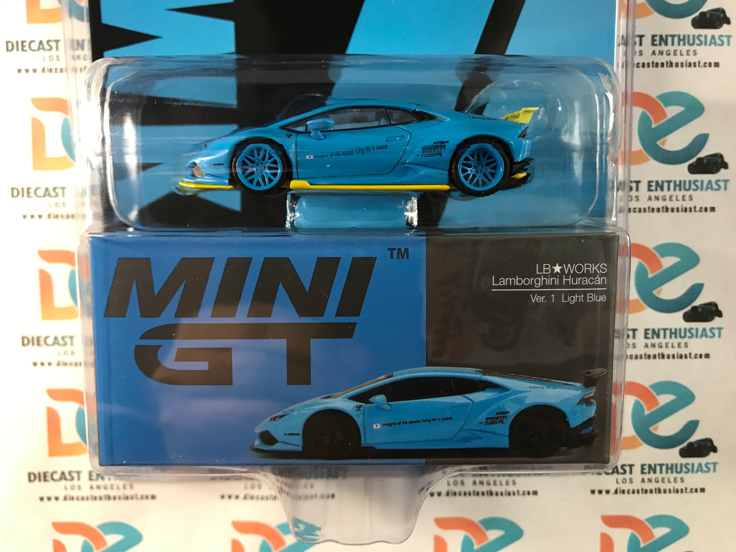CHASE Mini GT Mijo Exclusives 189 LBWK Lamborghini Huracan Baby Blue 1:64
