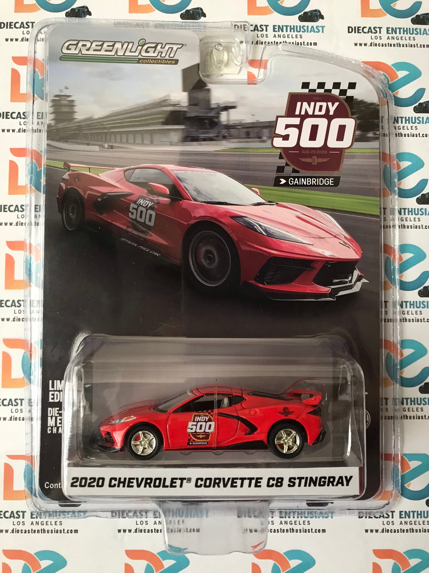 Greenlight Indy 500 Pace Car 2020 Chevrolet Corvette C8 Stingray 1:64