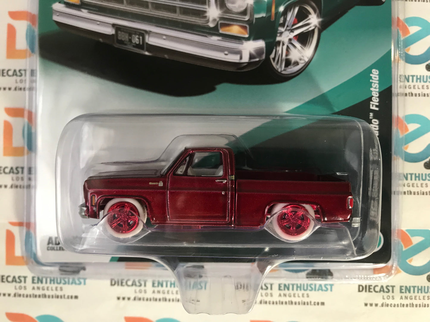 CHASE ULTRA RED Auto World Diecastz Exclusives 1979 Chevy Silverado Fleetside Aqua 1:64