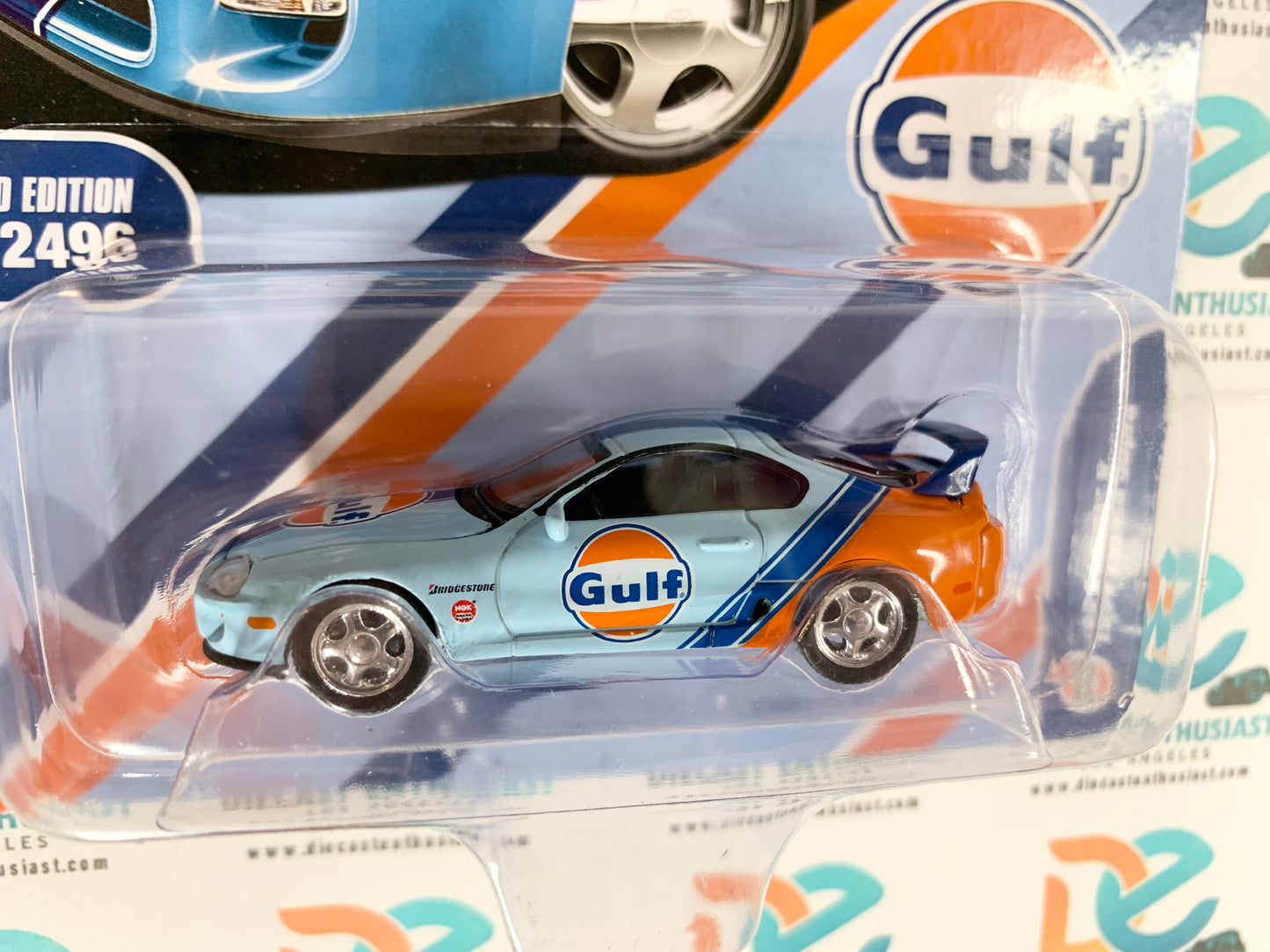 Auto World Diecastz Exclusives 1994 Toyota Supra Gulf Blue 1:64