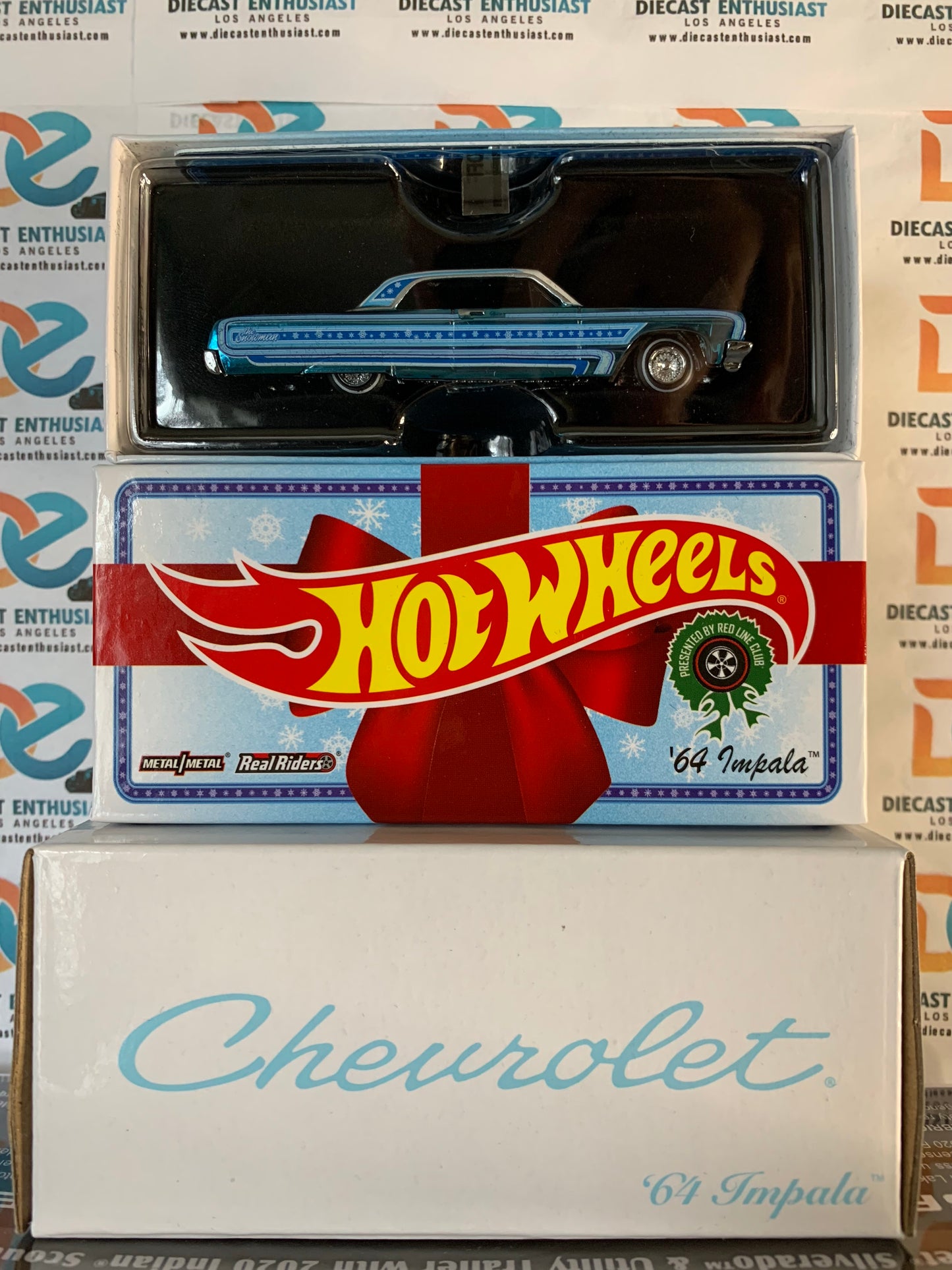 Hot Wheels RLC 2021 Exclusive Holiday ’64 Impala The Snowman Blue 1:64