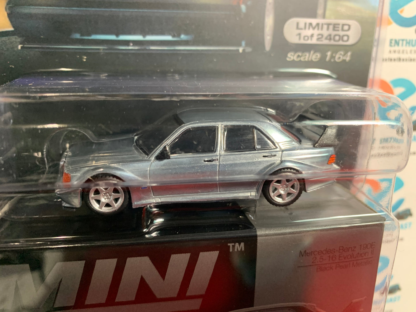 CHASE Mini GT Mijo Exclusive 164 Mercedes Benz 190E Evolution II Black 1:64