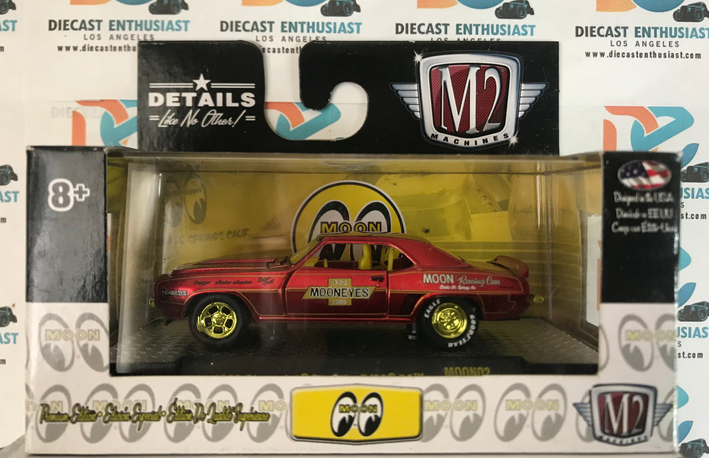 CHASE M2 Machines 1969 Chevrolet Camaro Z/28 RS Red Mooneyes 1:64
