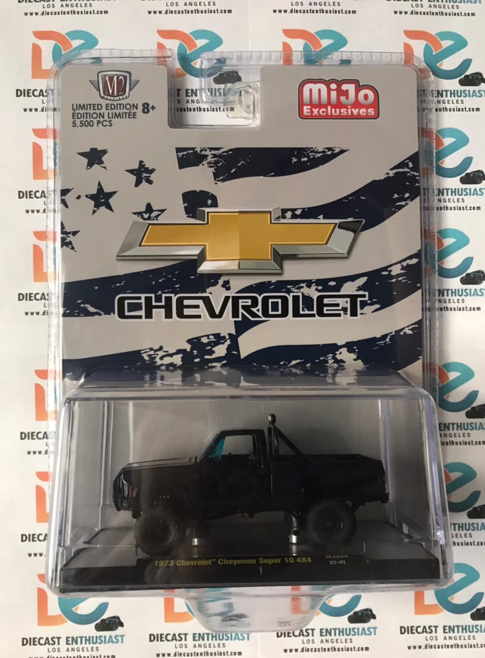 M2 Machines Mijo Exclusive 1973 Chevrolet Cheyenne Super 10 4x4 4th July 1:64