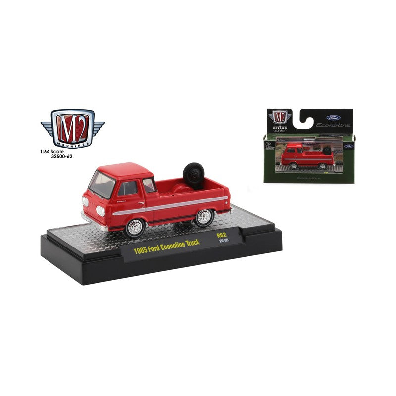 M2 Machines 1965 Ford Econoline Truck Red 1:64