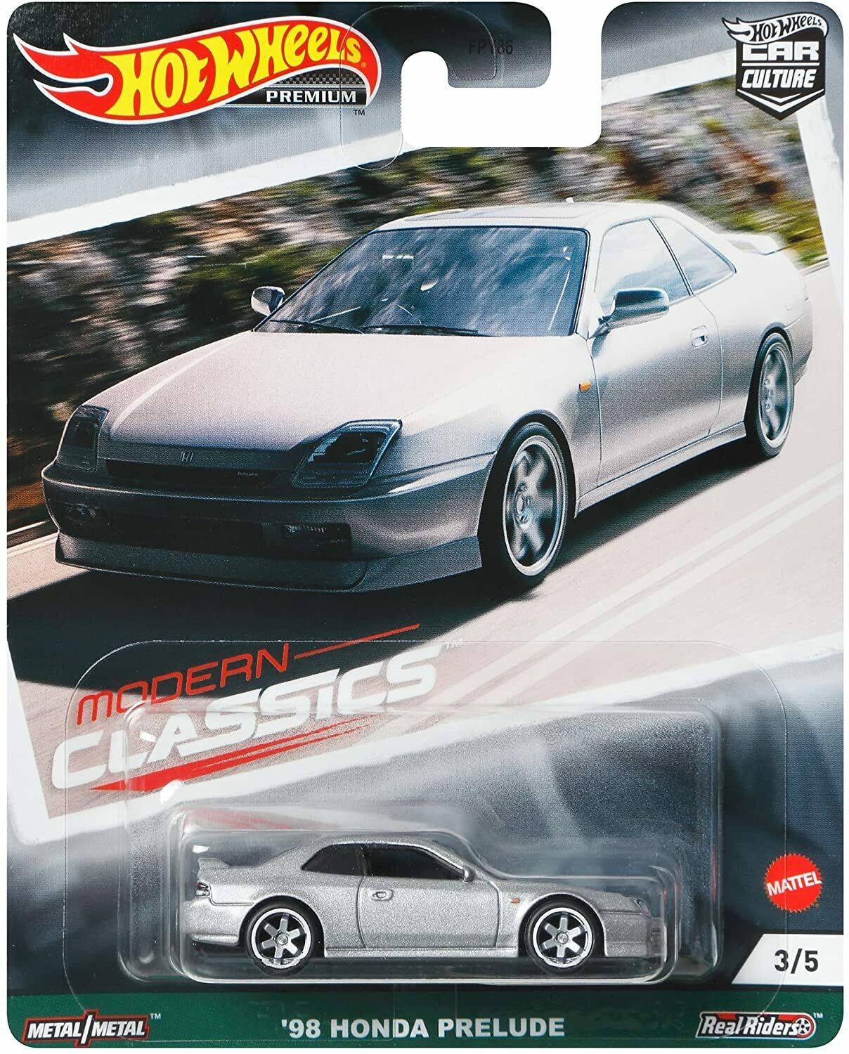 Hot Wheels Modern Classics 2021 98 Honda Prelude Gray 1:64