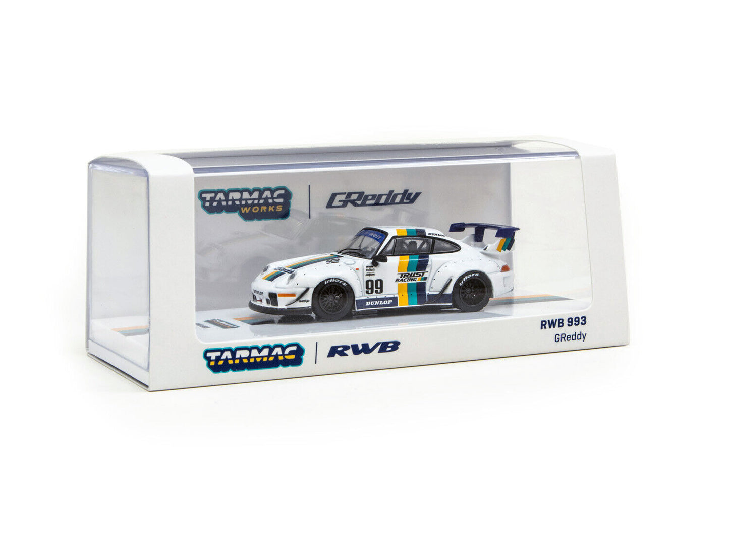 Tarmac Porsche RWB 993 Greddy White 1:64