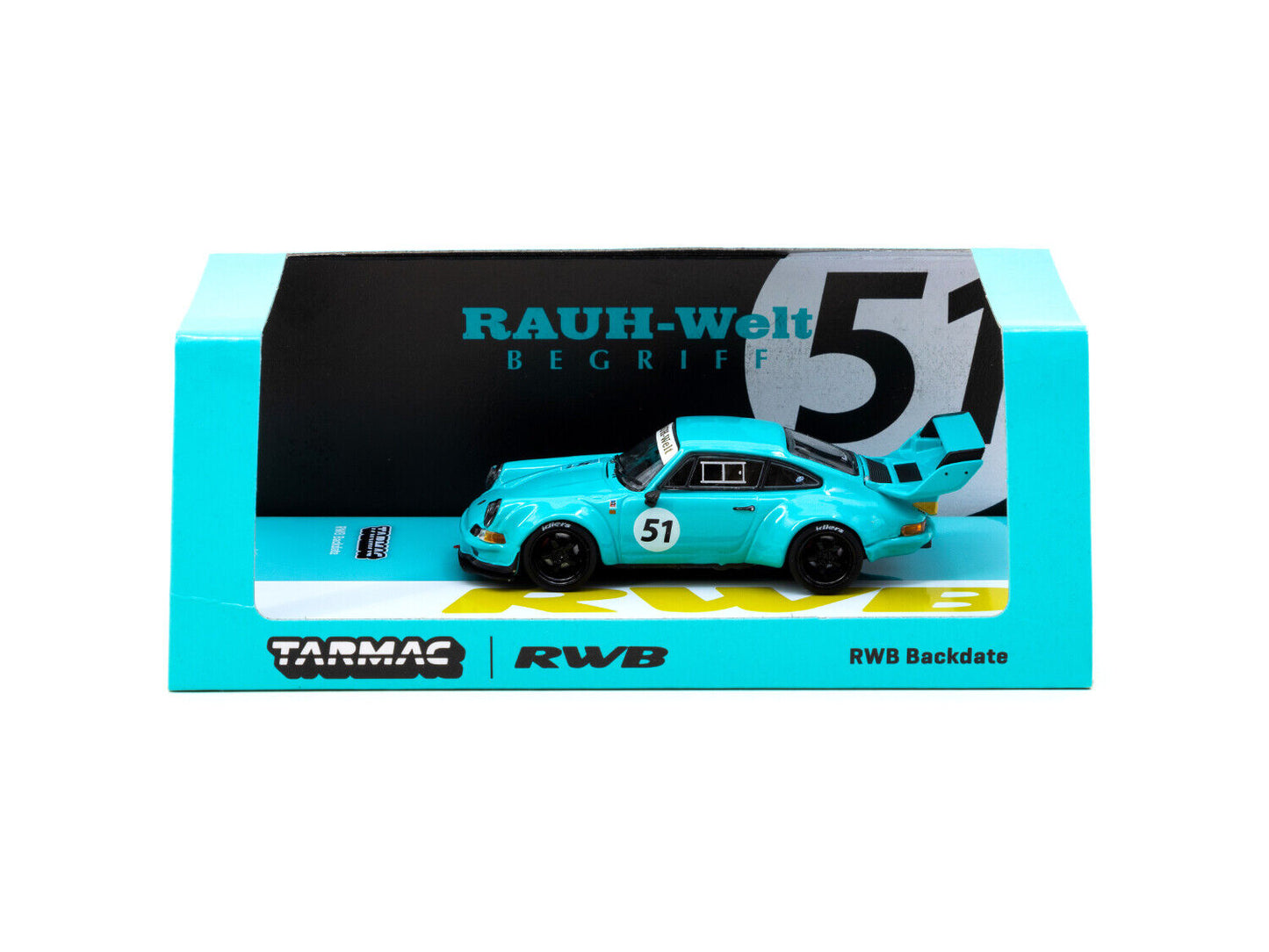Tarmac Porsche RWB Backdate Baby Blue 1:64