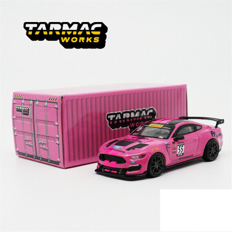 Tarmac Works Global64 Ford Mustang GT4 Pirelli World Challenge 2018 Pink