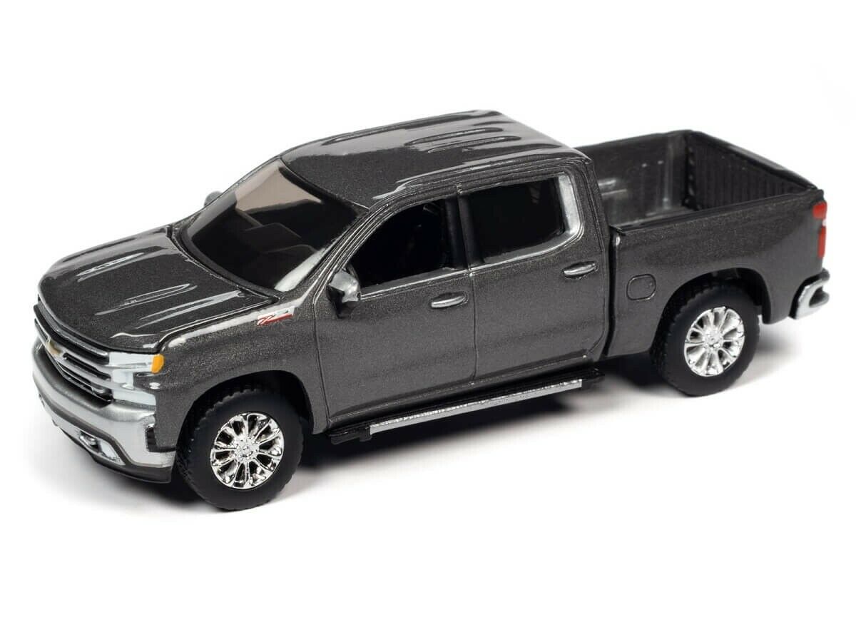 Auto World 2019 Chevy Silverado LTZ Z71 Satin Steel Metallic 1:64